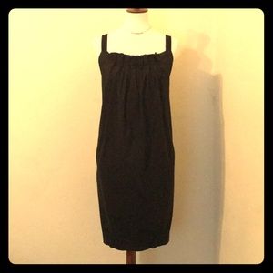 BCBG MAXAZRIA Soft Black Button Top Dress!